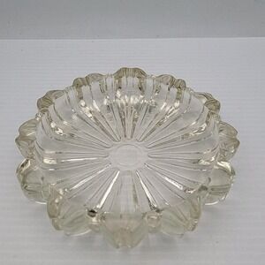 Vintage Hazel‎ Atlas Fluted Glass Ashtray